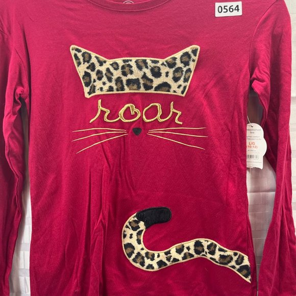 WONDER NATION GIRLS SHIRT SIZE L (10-12) COLOR RED LONG SLEEVE - Picture 8 of 12